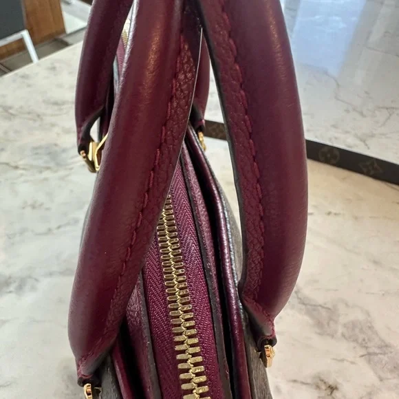 Louis Vuitton Pallas BB Monogram Brown and Burgundy Handbag - Picture 3 of 16